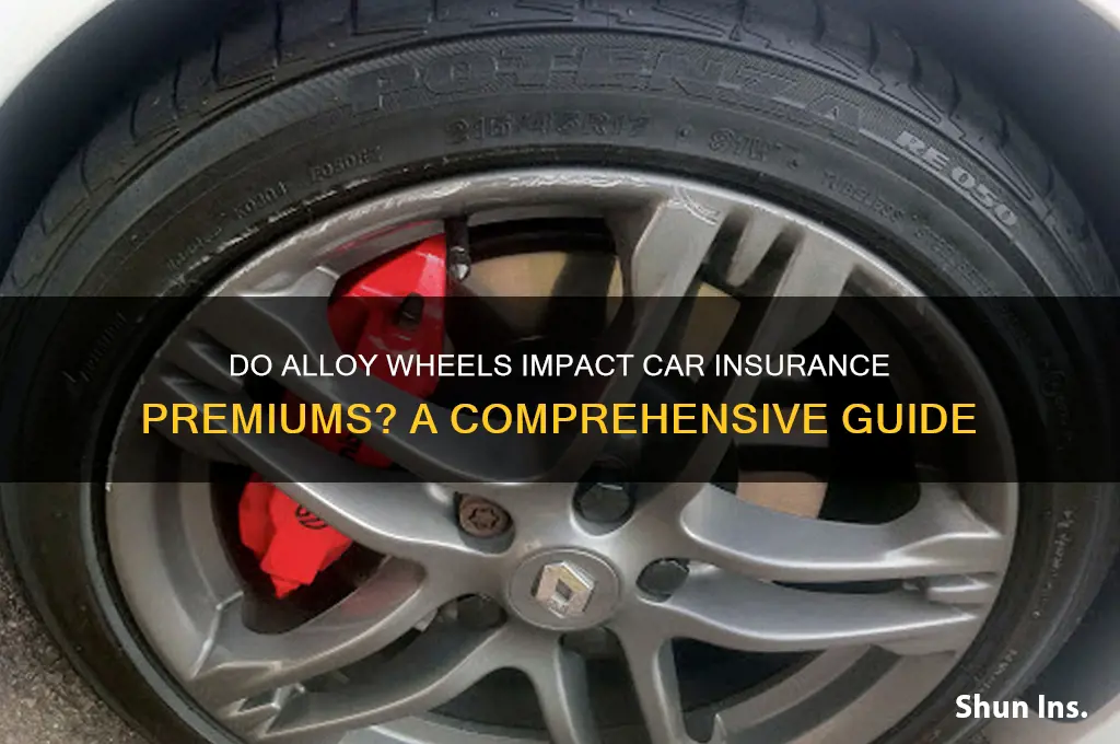 do alloy wheels increase insurance
