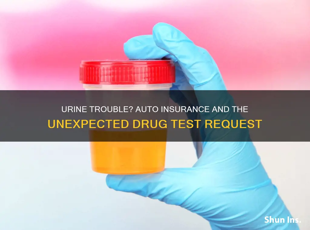 do auto insurance companies ask for urine tests