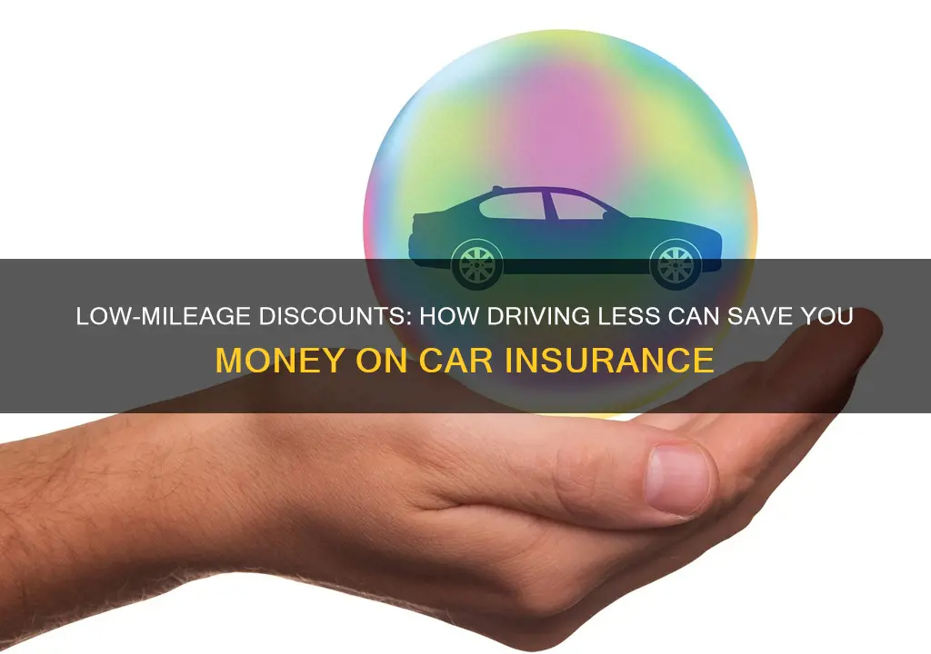 do auto insurance companies discount for low annual mileage threshold