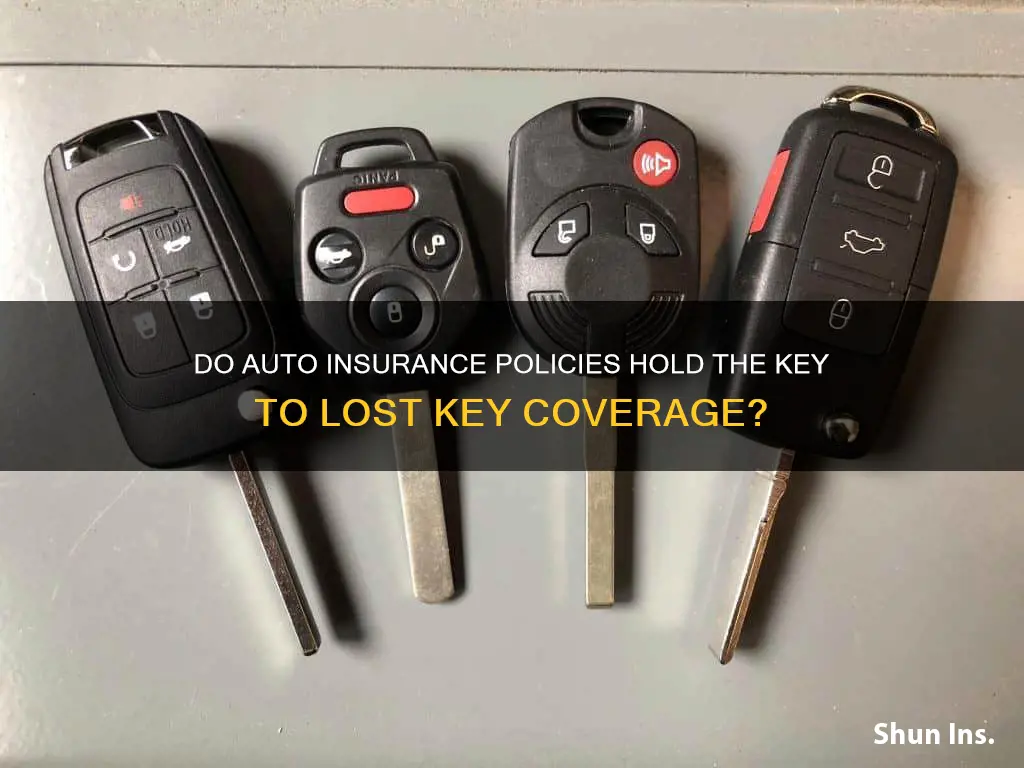 do auto insurance cover lost keys