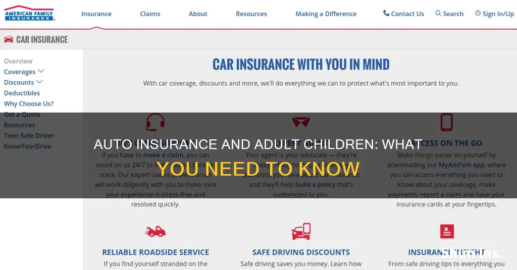 do auto insurance cover my adult daughter in a accident