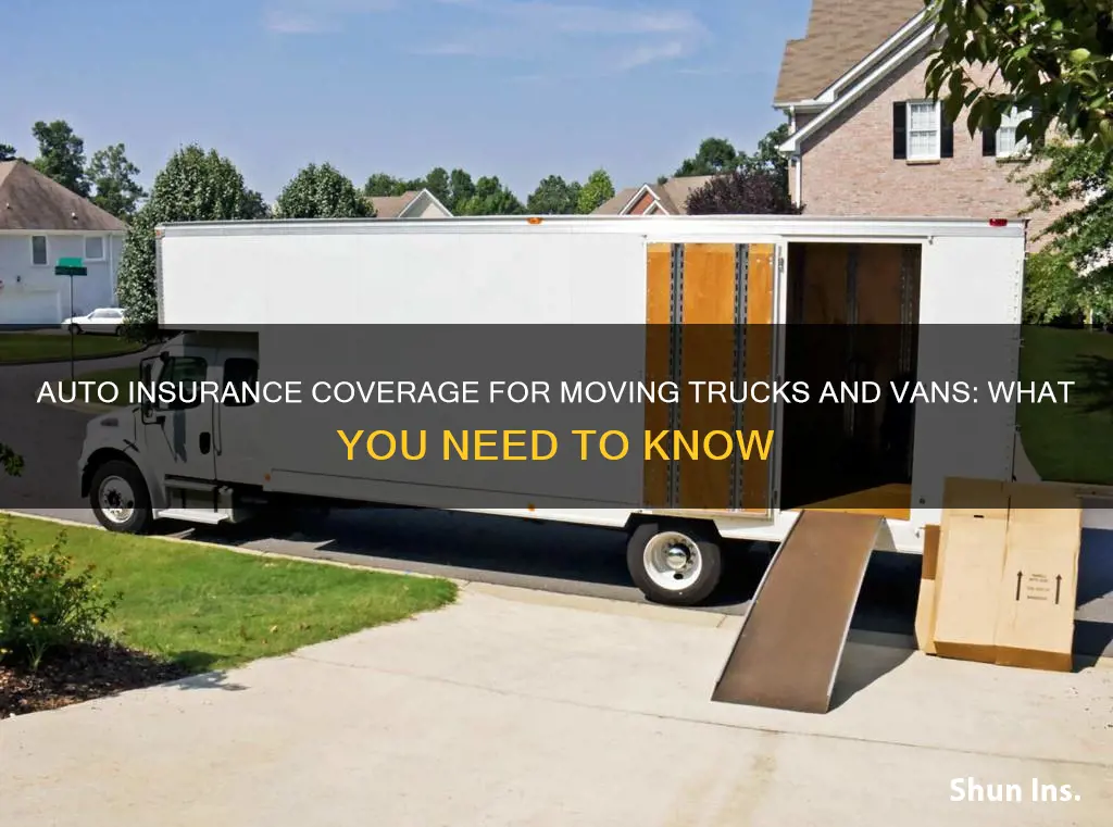 do auto insurance policies cover moving trucks vans