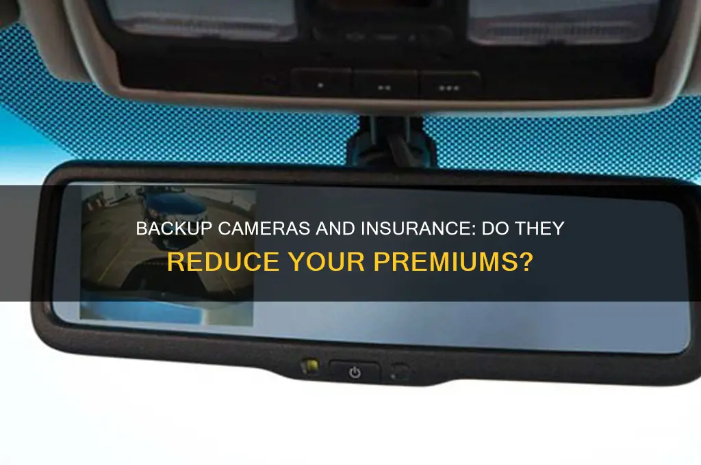 do backup cameras lower insurance