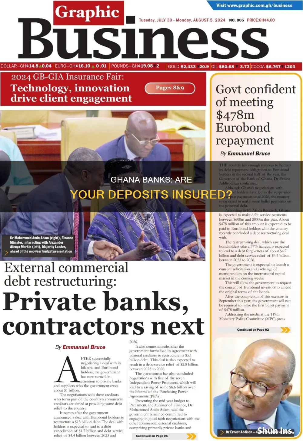 do banks in ghana have deposit insurance