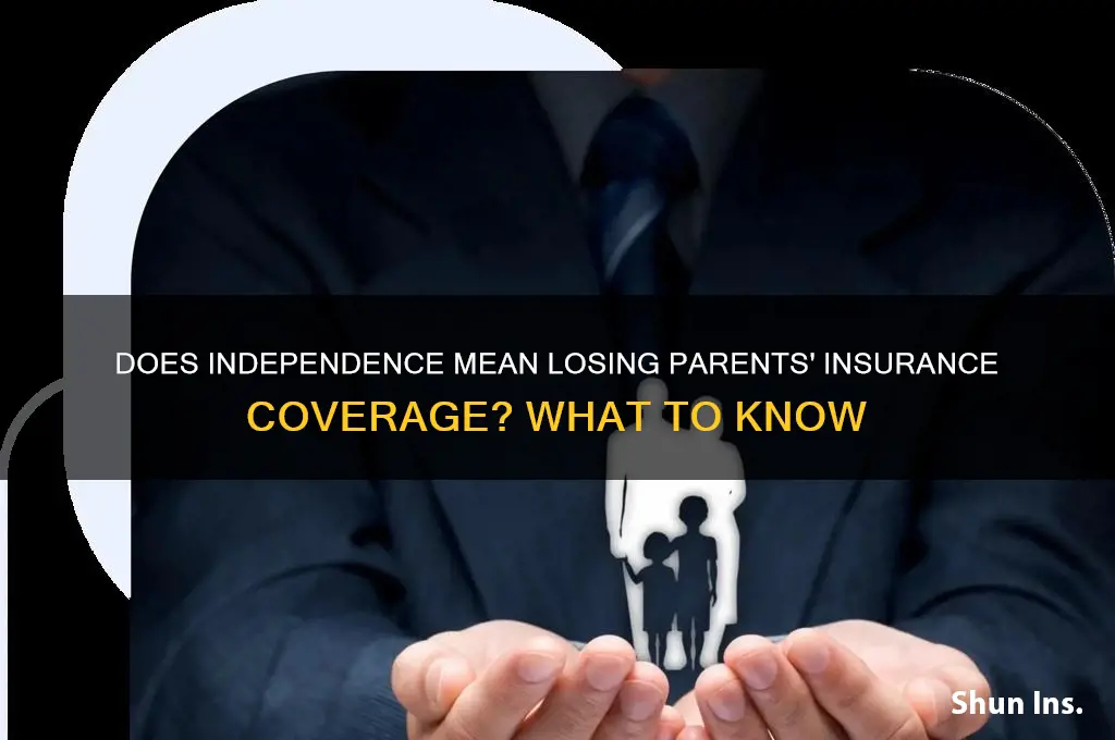 do being independent make you lose parents insurance when you