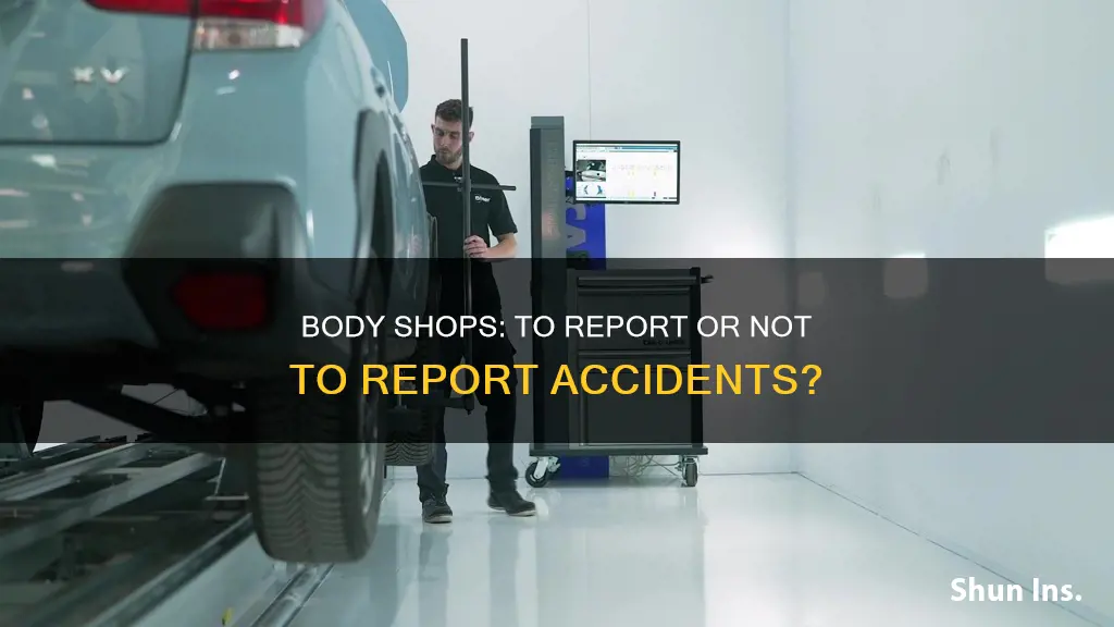 do body shops report accidents to insurance