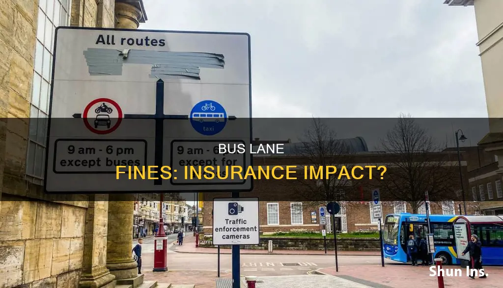 do bus lane fines affect insurance