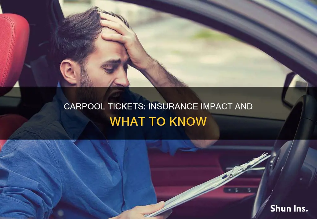 do carpool tickets affect insurance