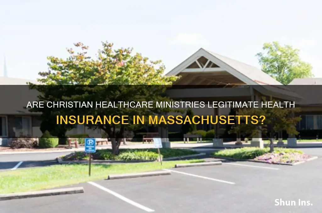 do christian healthcare ministries qualify as health insurance in massachusetts