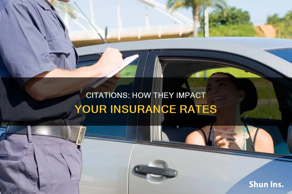 do citations affect insurance rates
