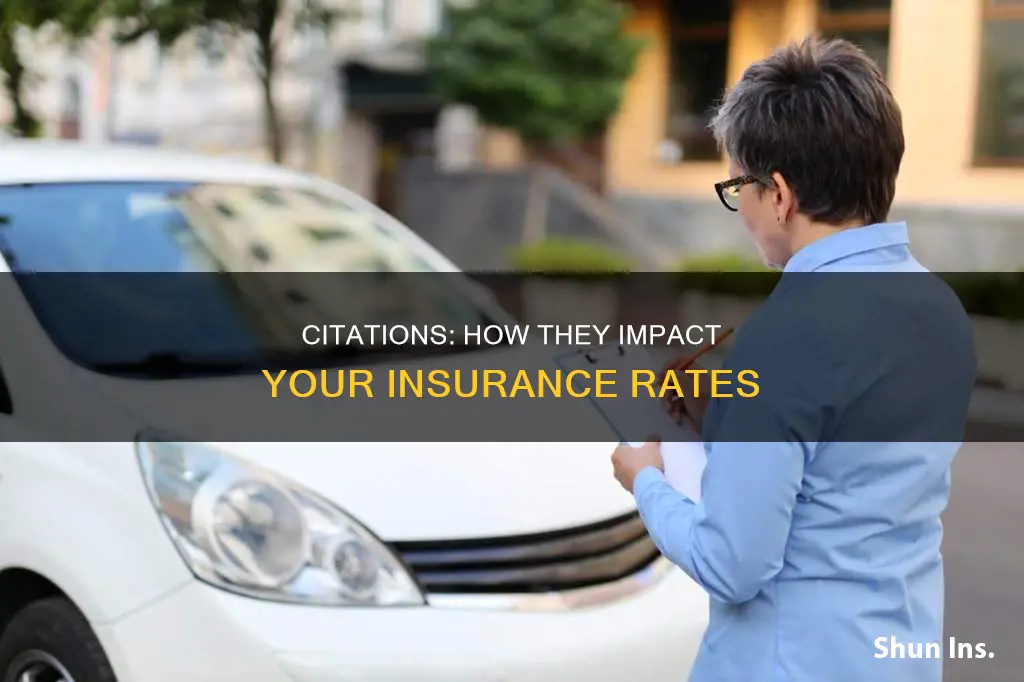 do citations affect insurance