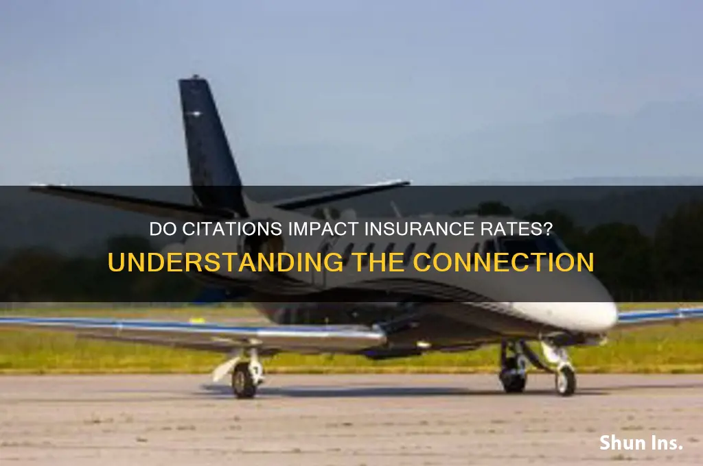 do citations increase insurance