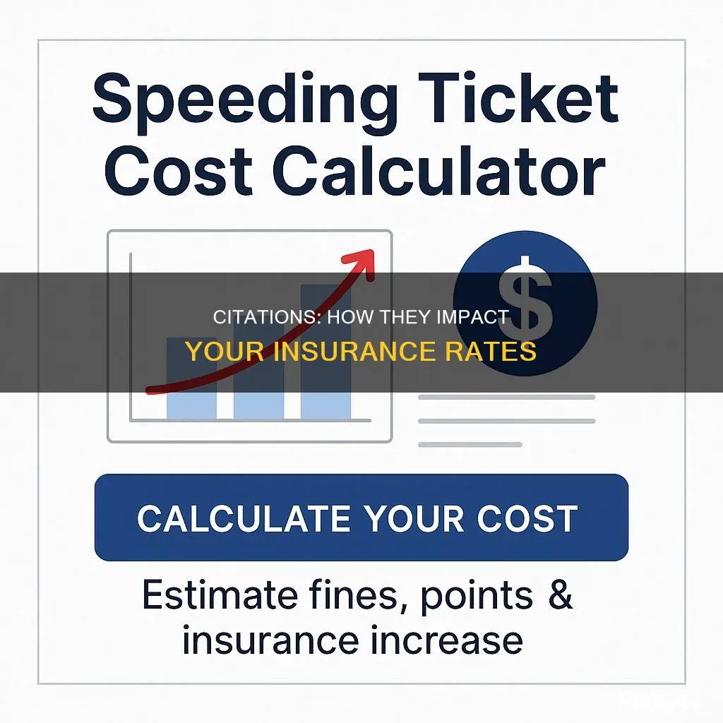 do citations make insurance go up