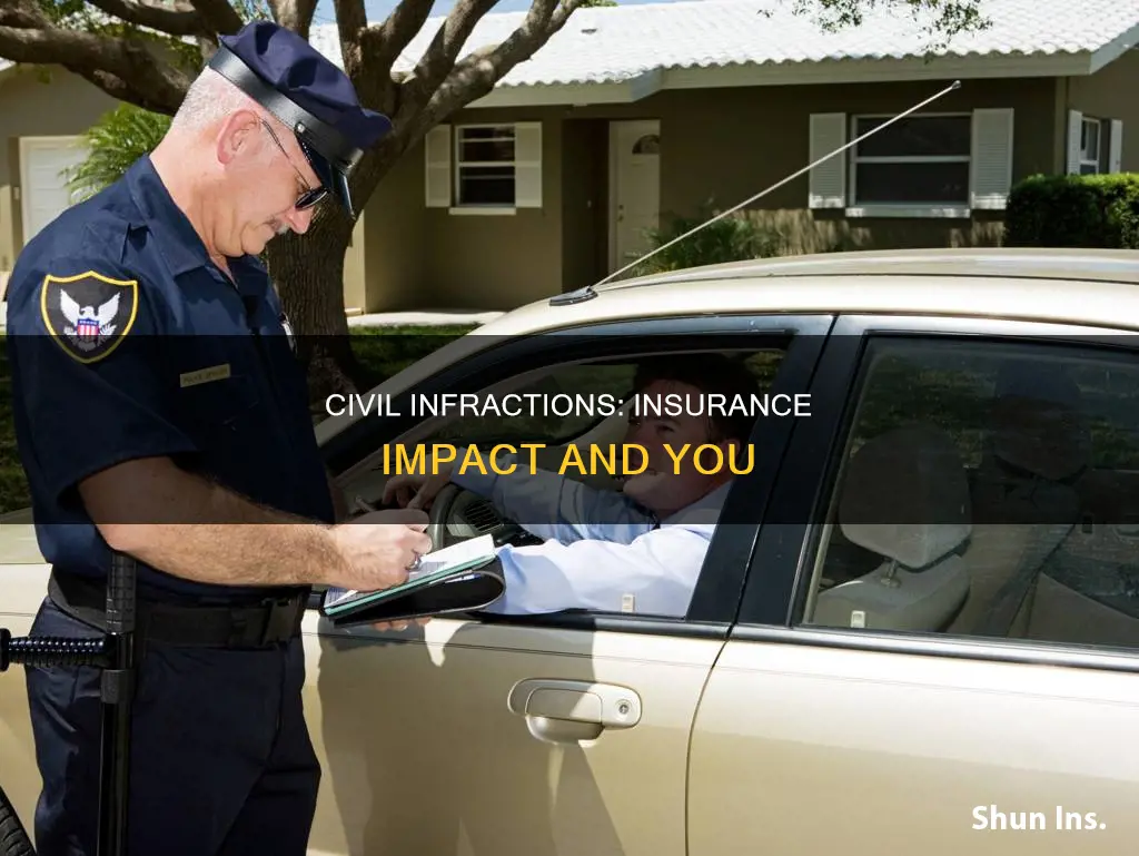 do civil infractions affect insurance