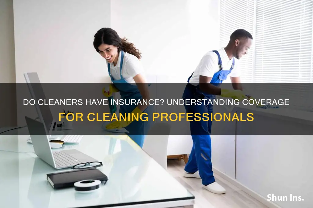 do cleaners have insurance