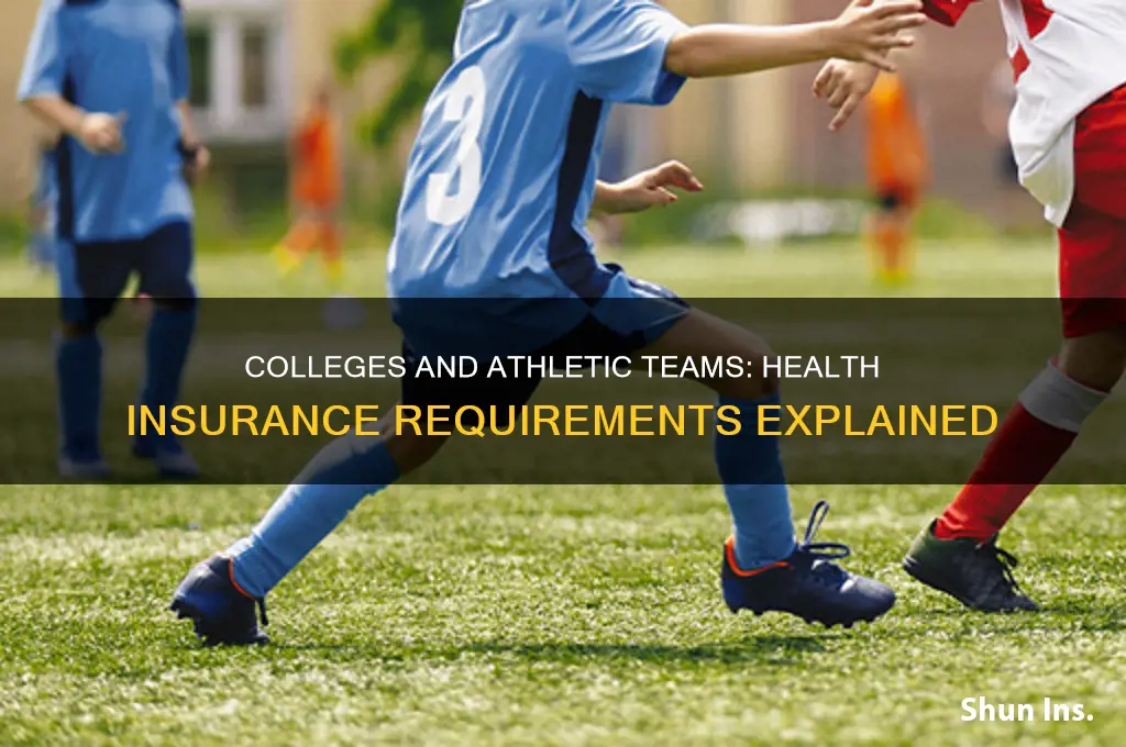 do colleges have to give athletic teams helath insurance