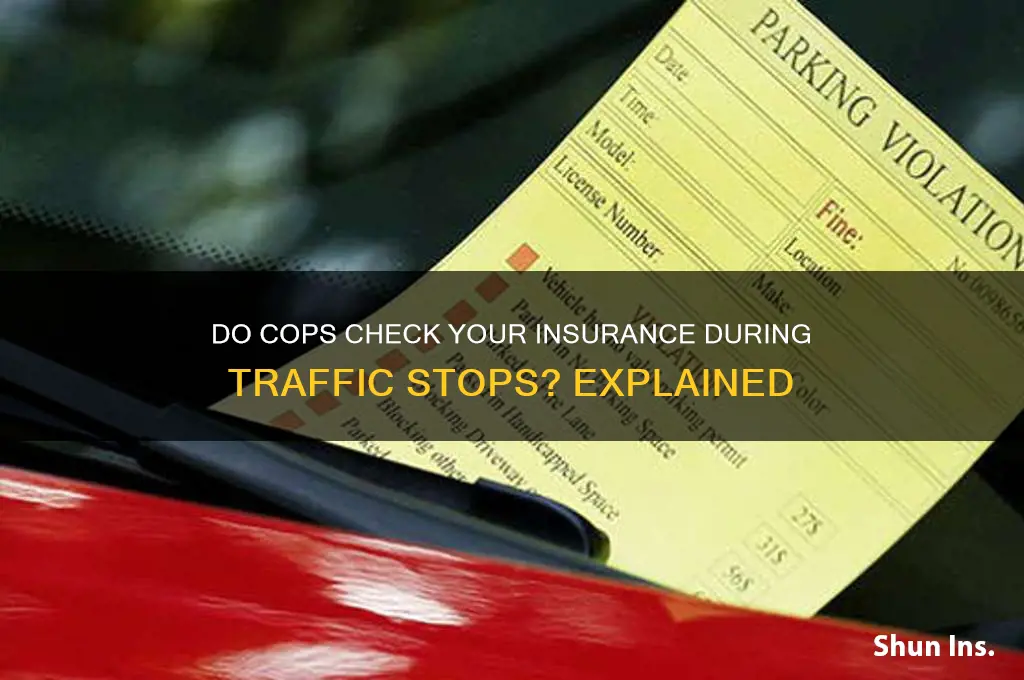 do cops run your insurance when they pull you over