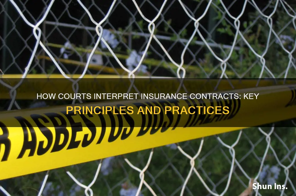 do courts interpret insurance contracts