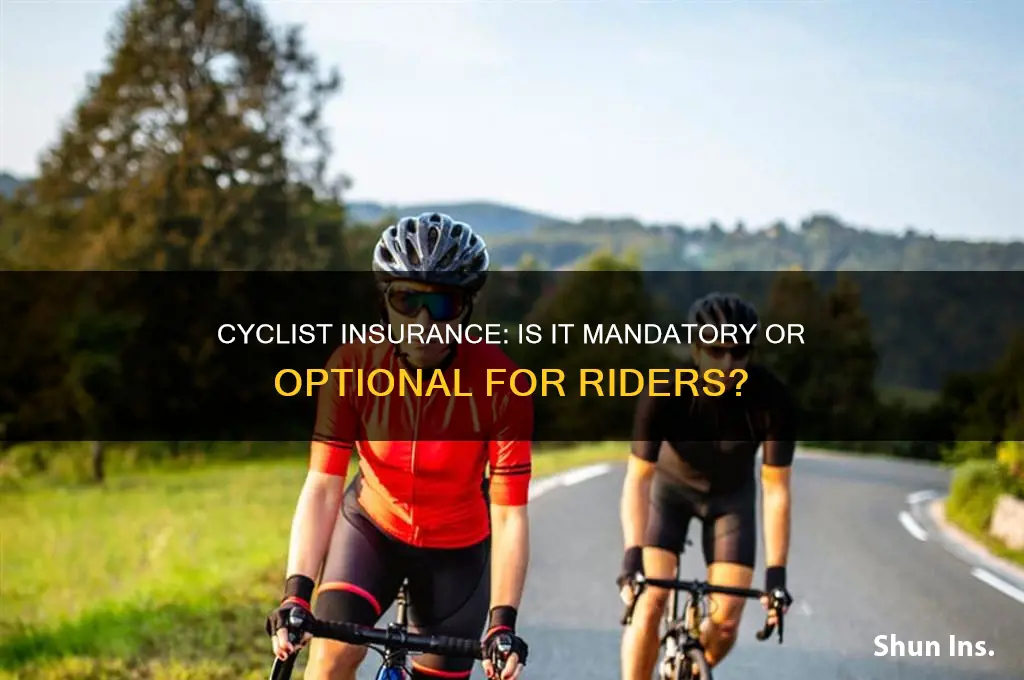 do cyclist have to have insurance