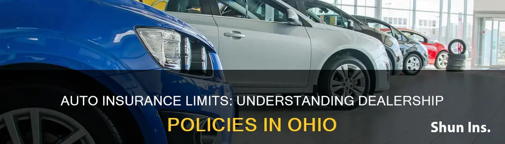 do dealership carry same auto insurance limits in Ohio