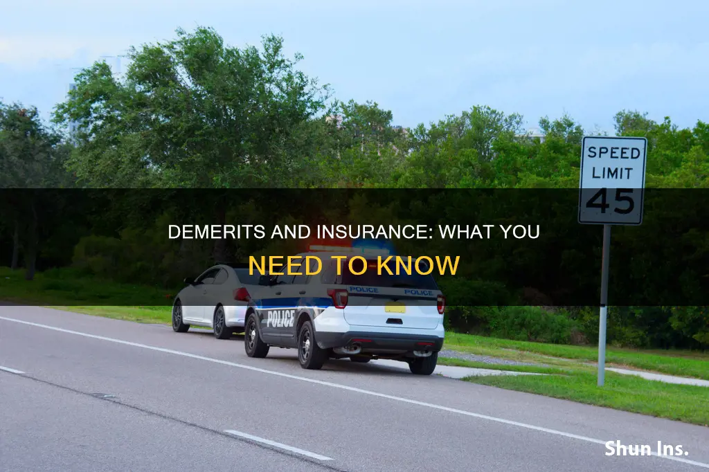 do demerits affect insurance