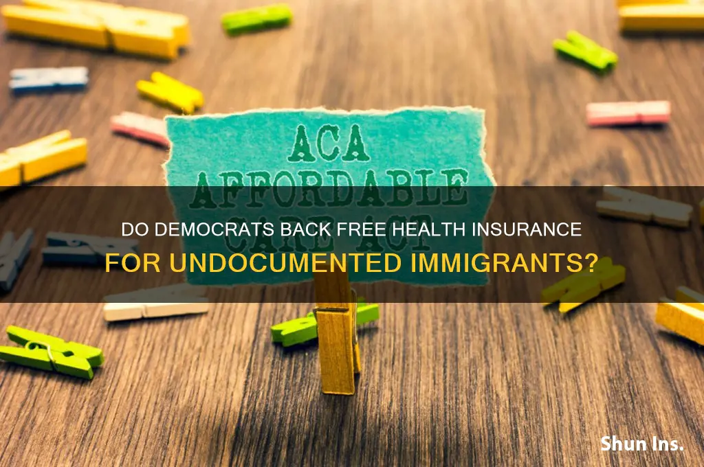 do democrats support free health insurance for illegal immigrants
