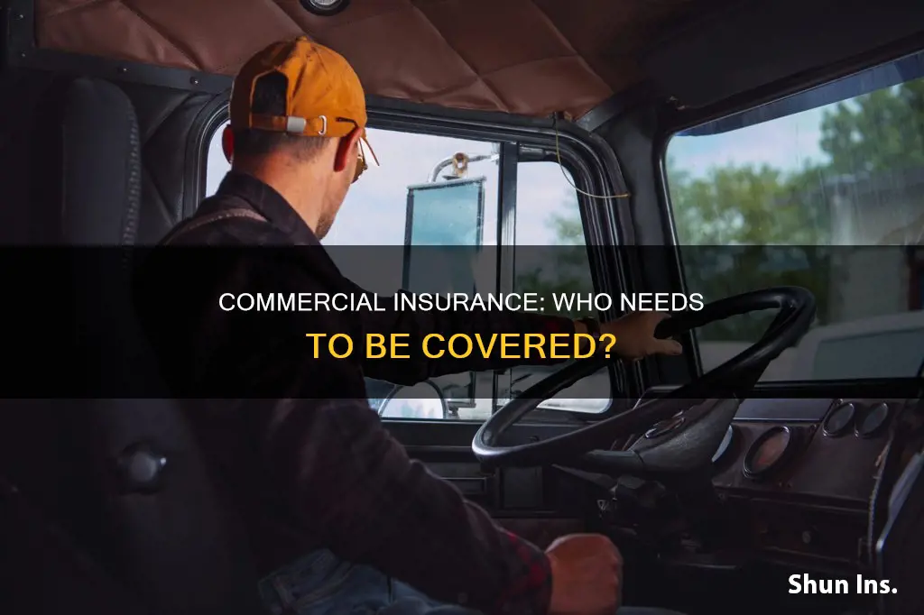 do drivers have to be registered with commercial insurance