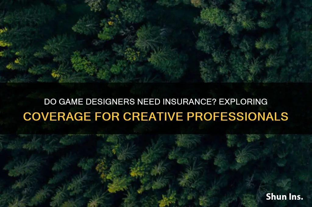 do game designer have insurance