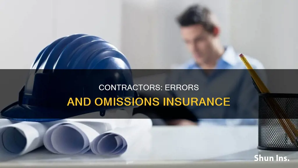 do general contractors carry error and omission insurance