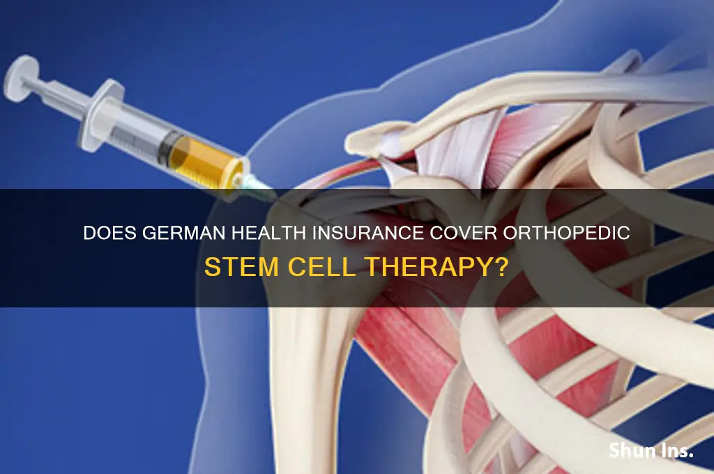 do german health insurances cover orthopedic stem cell therapy