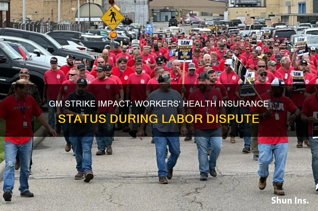 do gm workers lose insurance while on strike