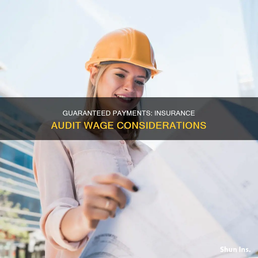 do guaranteed payments count as wages for insurance audit