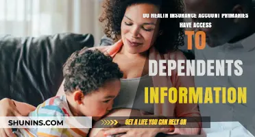 Can Primary Health Insurance Account Holders Access Dependent Information?