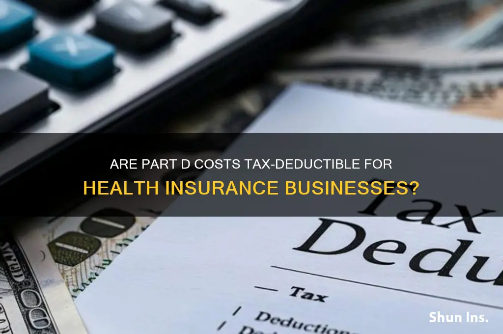 do health insurance business expenses for taxes include part d