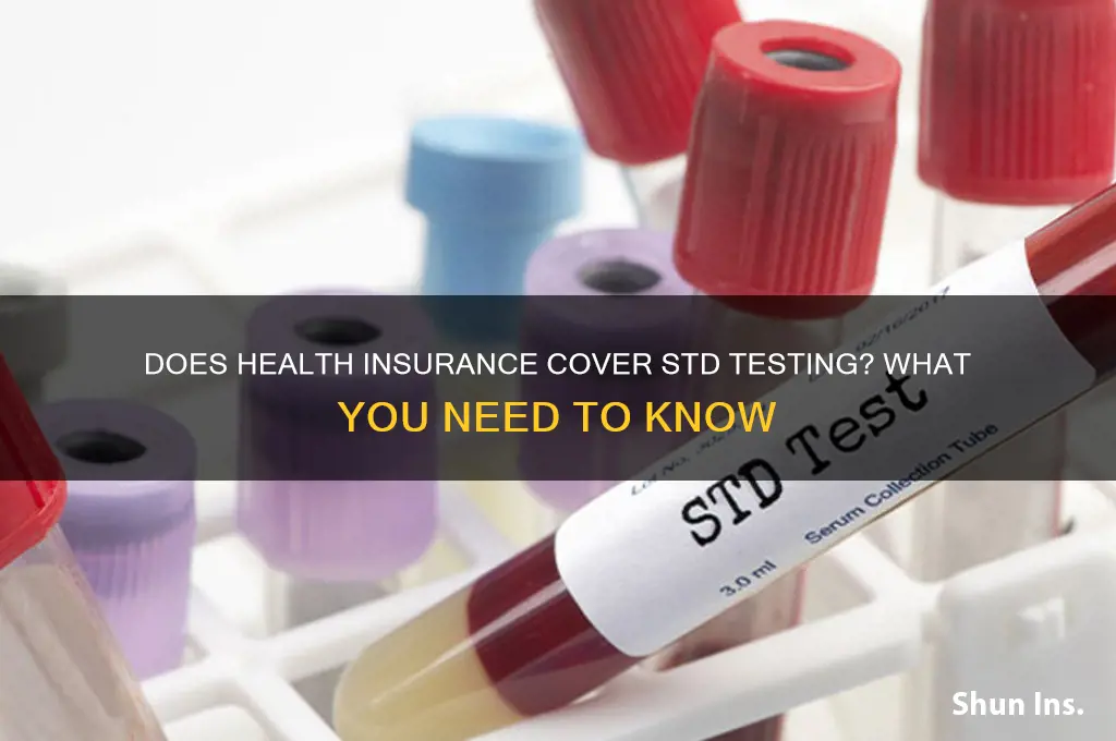 do health insurance cover std testing