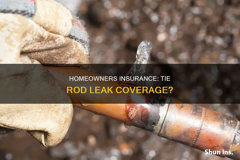 do homeowners insurances cover tie rod leaks