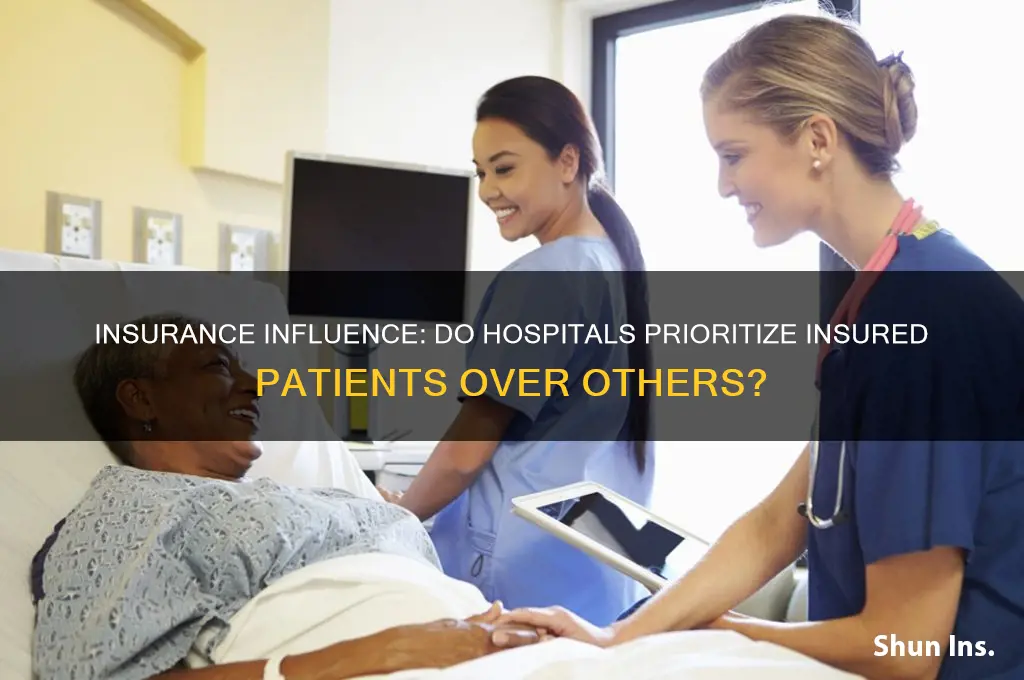 do hospitals do more with insurance patients