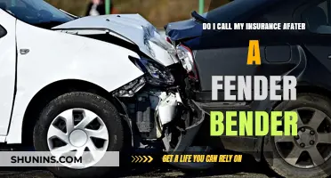Insurance Claims: When to Call After a Fender Bender