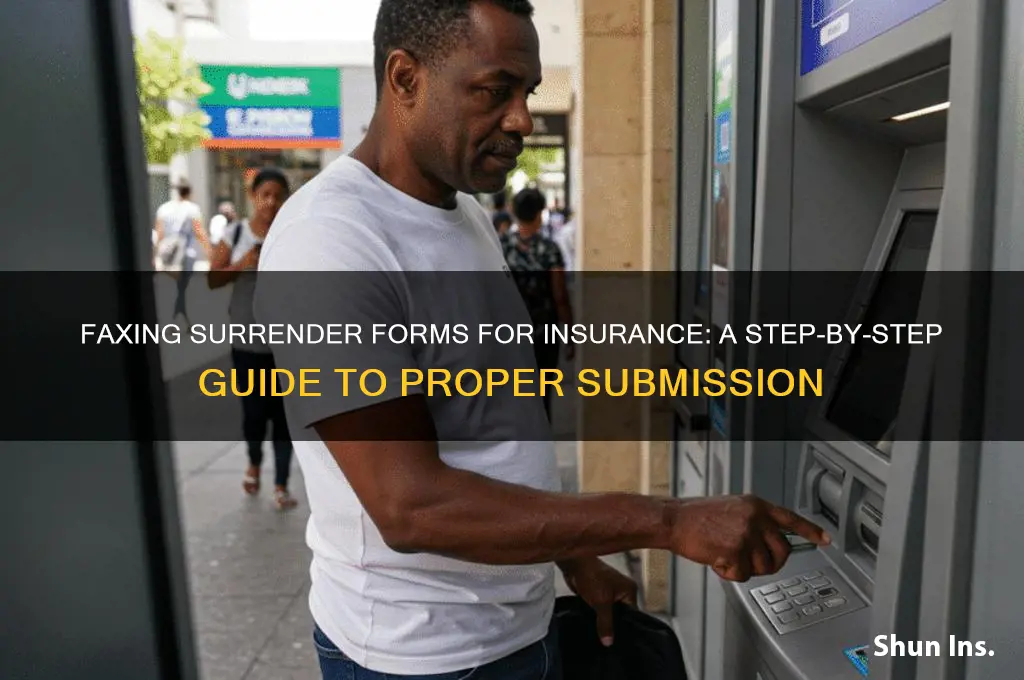 do i fax in surrender forms insurance