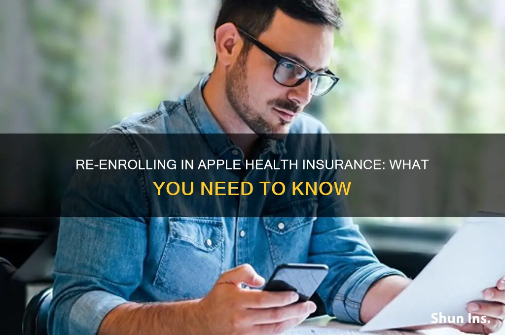 do i have reinroll in apple health insurance