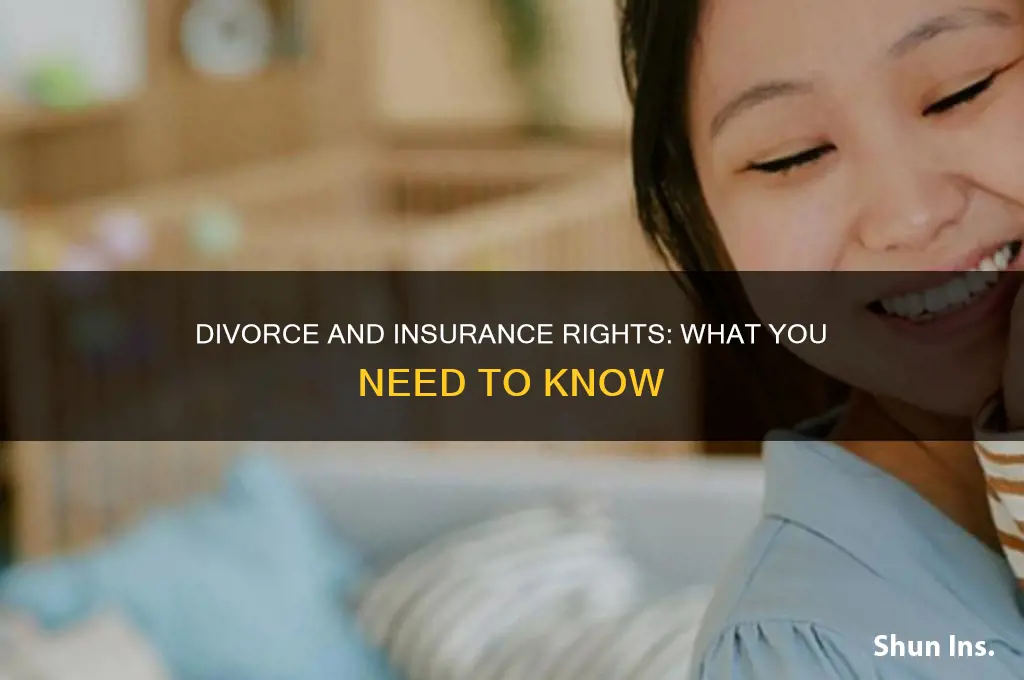 do i have right for insurance when i diforce