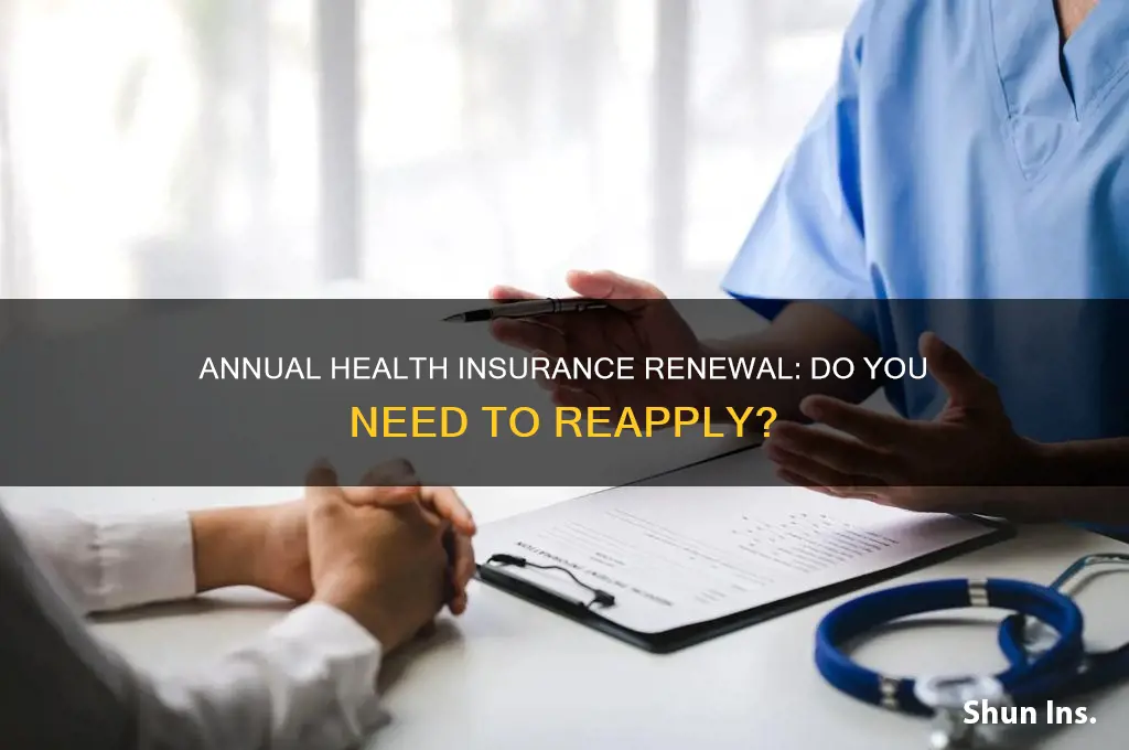 do i have to apply for health insurance every year