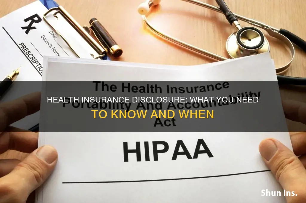 do i have to disclose a health insurance