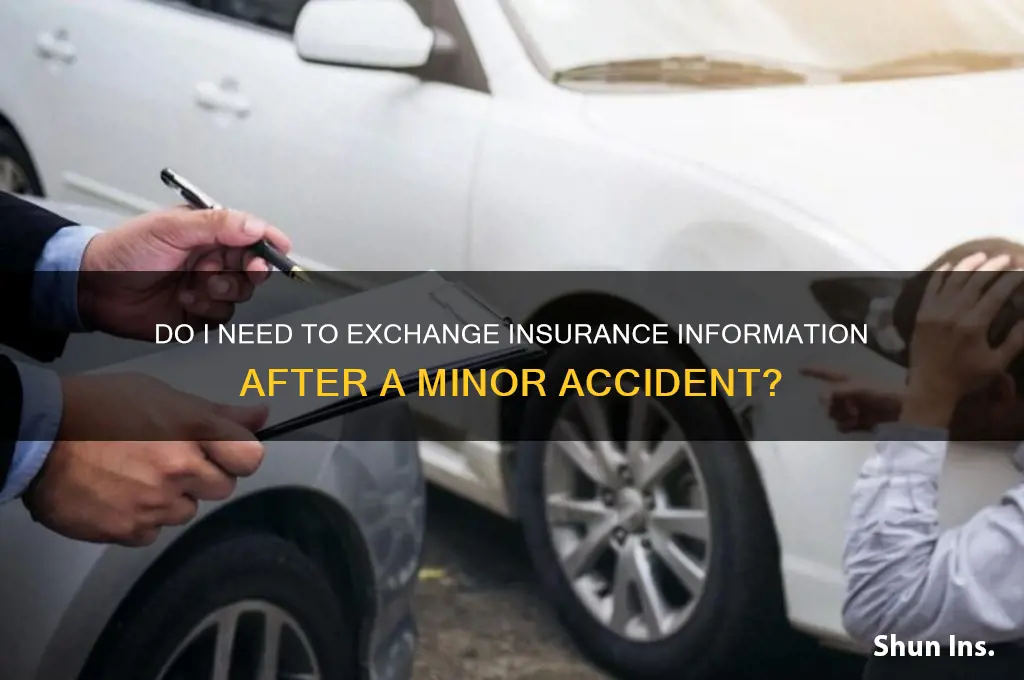 do i have to exchange insurance if damage
