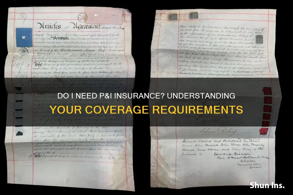 do i have to have p&i insurance