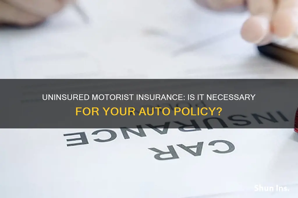 do i have to have uninsured motorist insurance