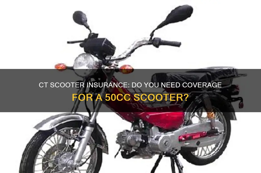 do i have to insure a 50cc scooter in ct
