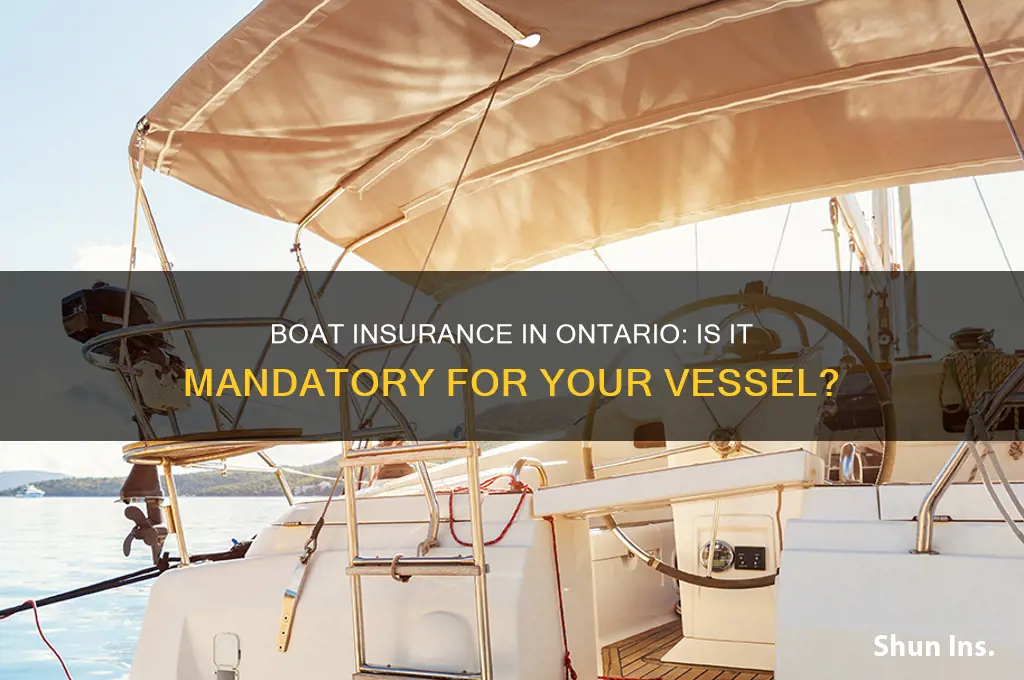 do i have to insure my boat in ontario