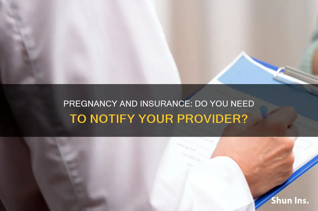 do i have to notify my insurance if im pregnant
