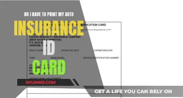 Printing Auto Insurance ID Cards: A Necessary Step?